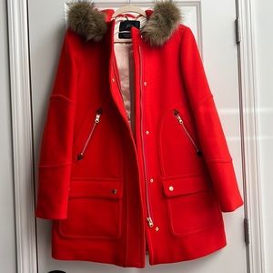 NWOT J Crew Chateau Stadium Wool Parka Coat